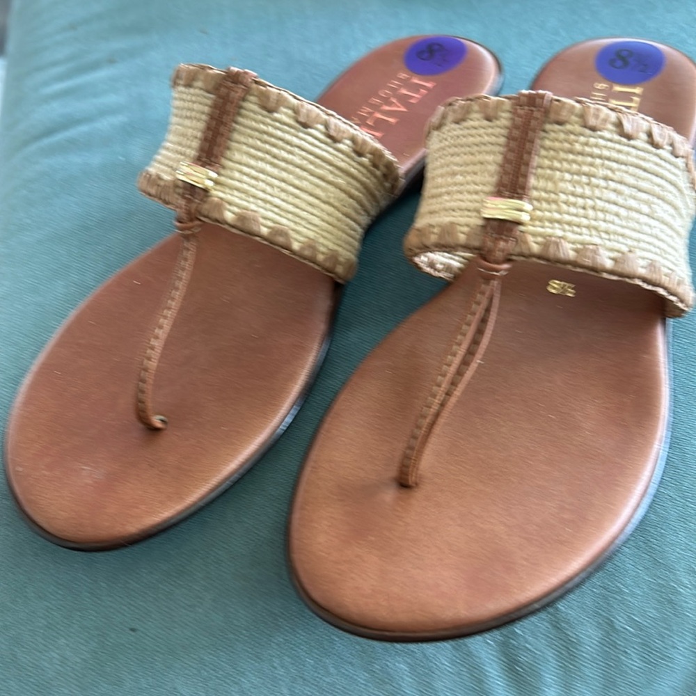 Italian Shoemakers Brown and Tan Sandals